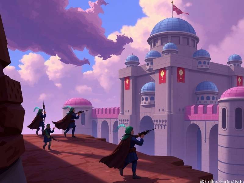 Sisodia Fortress Defenders gameplay screenshot showing Rajput warriors defending Chittorgarh Fort walls against Mughal attackers